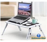 TAVOLO PIEGHEVOLE PER NOTEBOOK COMPUTER PORTATILE CON VENTOLE DI RAFFREDDAMENTO