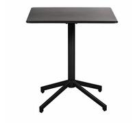 Tavolo pieghevole per ristorante in acciaio nero per 2 persone lung. 70 cm