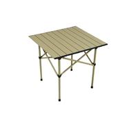 Tavolo pieghevole portatile, 95 x 52 x 50 cm, altezza regolabile, in alluminio, nero, arrotolabile, per giardino, balcone, spiaggia, uso esterno