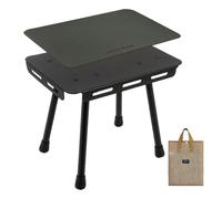 Tavolo pieghevole portatile - Collabsible Camping Table, Multi - Use -Snack - Panca all'aperto | Pieghevole - Tavolo da picnic - Utility - Supporto compatto - Superficie di viaggio durevole per