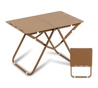 Tavolo pieghevole portatile in alluminio per uso esterno, leggero, non richiede montaggio, ideale per picnic, barbecue, colazioni e feste, 58 x 35 cm