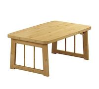 Tavolo pieghevole portatile per bambini e adulti, per caffè, tè, sala da pranzo, studio, gioco, tavolo basso compatto per chiacchierare con amici, marrone, 70 x 40 x 31 cm