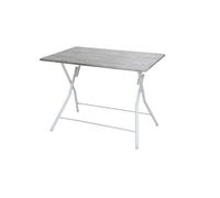 Tavolo Pieghevole Quadrato Giardino Interno Esterno Interno Frassino Cemento Rov