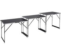 Tavolo Pieghevole Regolabile 3 Pezzi Uso Interno Esterno Mercatino Hobby