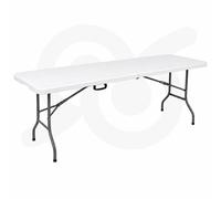 Tavolo Pieghevole Richiudibile 180x70 cm con Maniglia da Catering HDPE