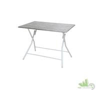 TAVOLO PIEGHEVOLE RICHIUDIBILE RETTANGOLARE 120X80X75CM MDF EFFETTO CEMENTO