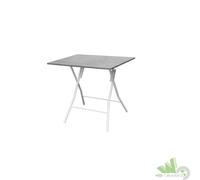 TAVOLO PIEGHEVOLE RICHIUDIBILE RETTANGOLARE 60X80X75 CM MDF EFFETTO CEMENTO