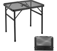 Tavolo Pieghevole Salvaspazio 60X40X56 Cm, Tavolo Da Picnic Con Maniglia Di Tras