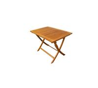 Tavolo pieghevole da esterno 100x70 cm in legno massiccio di acacia Honey