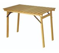Tavolo Pieghevole Salvaspazio da Giardino 80x120x72 cm Garden in Legno Verniciato Naturale