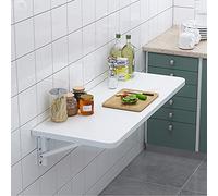 Tavolo pieghevole salvaspazio da parete, compatto, per bar e casa, ufficio, perfetto per piccoli spazi e massimizza l'efficienza della cucina