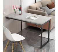 Tavolo pieghevole salvaspazio da parete con motivo a foglie per sala da pranzo o cucina costruzione in legno perfetto per piccoli spazi