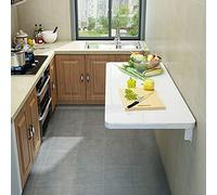 Tavolo pieghevole salvaspazio da parete per lavanderia, cucina, sala da pranzo, casa, ufficio, garage e cantina, banco da lavoro convertibile e scrivania moderna per computer