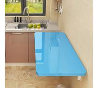 Tavolo pieghevole salvaspazio da parete, versatile scrivania pieghevole per cucina e sala da pranzo, tavolo compatto giallo per computer, 99 x 30,5 cm, ideale per piccoli spazi e appartamenti