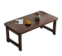 Tavolo Pieghevole Tavolino Pieghevole Tavolino da Salotto Piccolo Tavolo da tè Semplice Tavolo Tatami Tavolino Basso per Computer Studio Camera da Letto (Color : Brown, S : 70 * 40 * 40cm)