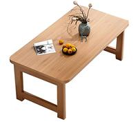 Tavolo Pieghevole Tavolino Pieghevole Tavolino da Salotto Piccolo Tavolo da tè Semplice Tavolo Tatami Tavolino Basso per Computer Studio Camera da Letto (Color : Wood, S : 70 * 40 * 40cm)