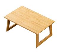 Tavolo Pieghevole Tavolo A Bovindo per La Casa Tavolino Basso da Terra con Seduta da Terra Laptop sul Letto per Studiare E Lavorare Forte E Stabile (Color : Wood, S : 70 * 40 * 30cm)