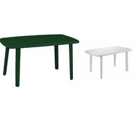 Tavolo Plastica Grande Lungo Rettangolare Giardino Esterni 85×137×72h cm Robusto