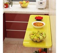 Tavolo portabiancheria pieghevole da parete, salvaspazio, robusto, panca da cucina, scrivania da pranzo, postazione di lavoro per computer, con supporto, design versatile e durevole