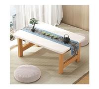 Tavolo Portatile con Finestra A Golfo, Tavolo da Terra in Stile Giapponese per tè E caffè, Scrivania per Laptop con Letto Pieghevole, per Finestra Sospesa, Tatami, Sala da tè, Balcone (Color : Bianca