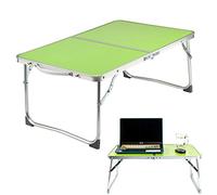 Tavolo portatile pieghevole per computer portatile (60 x 40 cm), supporto regolabile per notebook con funzione di lettura, perfetto per scrivere, studiare, vassoio per la colazione, tavolo da letto