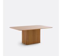 Tavolo pranzo gamba centrale 6/8 coperti Onate Beige 8 persone
