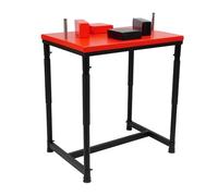 Tavolo professionale per braccia, con gomitiere imbottite, 90 x 65 x 100 cm (rosso)