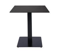 Tavolo pub ristorante bar quadrato 70x70 cm Top per esterno effetto Marmo Nero H
