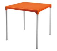 TAVOLO QUADRATO 70 X 70 cm BOULEVARD GRAND SOLEIL POLIP. GAMBE IN ALLUMINIO