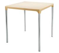 TAVOLO QUADRATO 70 X 70 cm BOULEVARD GRAND SOLEIL POLIP. GAMBE IN ALLUMINIO