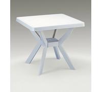 TAVOLO QUADRATO 80X80 ALTEZZA 72 CM PLP COMPONIBILE BIANCO NILO - IPAE-PROGARDEN