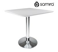 Tavolo quadrato 80x80 bianco, tavolino da bar mod. Romeo
