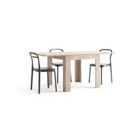 Tavolo Quadrato Allungabile a libro Eldorado, 90x(180)x90 cm, Quercia