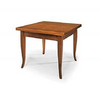 Tavolo quadrato allungabile al doppio a libro a ribalta casa ristorante noce