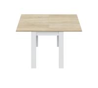 Tavolo Allungabile Moderno Da 4 A 8 Persone Gambe Spesse Design Minimal Meccanismo Centrale Estensibile Ideale Per Cucina o Sala da Pranzo 90 x 90 / 180 x 90 Cm Grigio Cemento