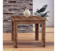 TAVOLO QUADRATO ALLUNGABILE LIBRO CM 80 90 100 LEGNO PRANZO RODI QUERCIA ROCHELL