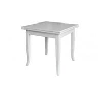 Tavolo quadrato allungabile Verona bianco 90x90