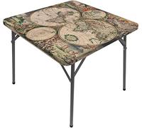 Tavolo quadrato con mappa del mondo, design antico con continenti rinascimentali ed emisferi arte vintage, adatta per soggiorno, tovaglia quadrata per tavolino da caffè, adatta per tavolo quadrato da