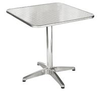 Tavolo Quadrato da Giardino in Alluminio e Acciaio 70x70 cm Vorghini