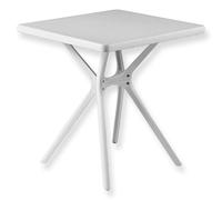 Tavolo Quadrato da Giardino in Plastica per Esterni Bar Ristorante 70×70×74 cm