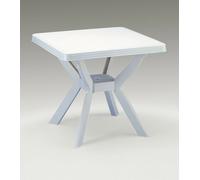 TAVOLI RESINA NILO BIANCHI 80X80