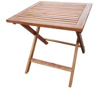 Tavolo Quadrato Pieghevole da Giardino 46x46 cm in Legno