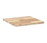 Tavolo quadrato Top Wood Desktop 40 x 40 x 2 cm Solid Acacia Wood, Noce Unfinished Table Top for Bistro, Durable Home & Commercial Use