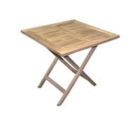 Tavolo quadrato Vulcano 80×80 cm pieghevole e richiudibile in legno di teak
