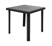 TAVOLO RATTAN FIGARO 80X80XH72CM ANTRACITE