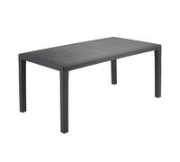 TAVOLO RETTANG.138X78X72 CM JOKER ANTRACITE RATTAN - IPAE-PROGARDEN