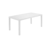 TAVOLO RETTANG.138X78X72 CM JOKER BIANCO RATTAN - IPAE-PROGARDEN