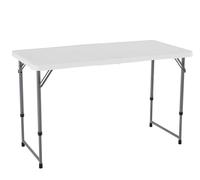 tavolo rettangolare a persone 1,2 x 0,6 m (122 x 61 cm) con 3 altezze regolabili