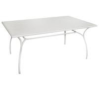 Tavolo Rettangolare da Giardino 160x100 cm in Ferro Vorghini Desenzano Avorio