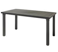 Tavolo rettangolare effetto doghe cm 170x100 H75 ercole ANTRACITE S-CAB GIARDINO
